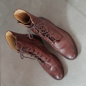 Frye lace up short boots
